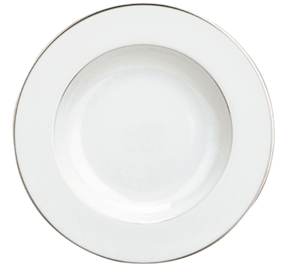 christofle rimmed soup bowl albi  porcelain 1