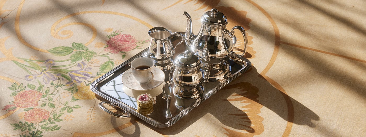 Silver-plated serving trays - Christofle