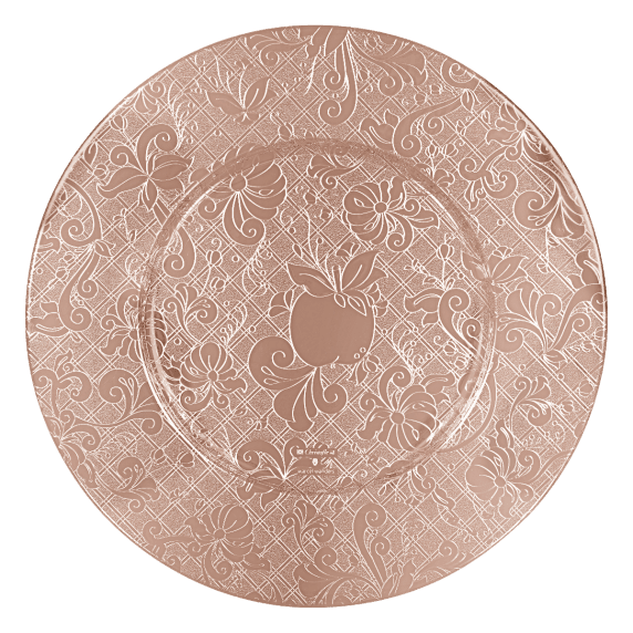 christofle underplate jardin d'eden silver plated pink dt 2