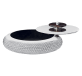 christofle round box perles  silver plated 2