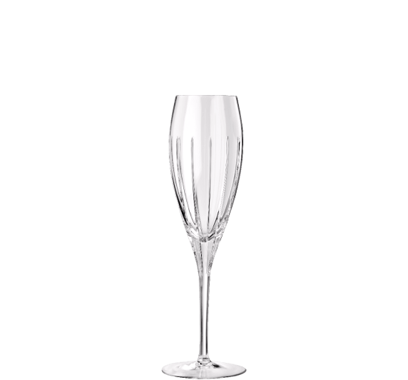 christofle set of 2 crystal champagne flutes 2