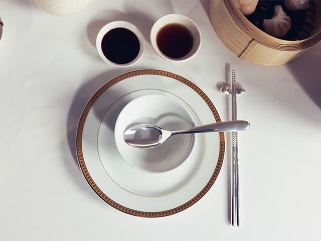 Silver-plated Broth Spoon and Chopsticks MOOD Asia