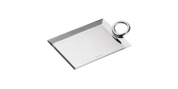 christofle business card tray vertigo  silver plated 1