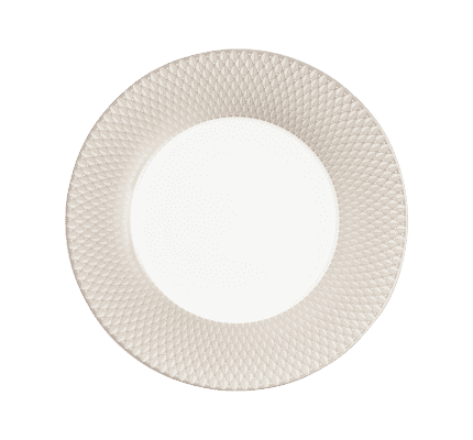 christofle porcelain underplate platinum finish 1