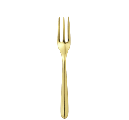 christofle gold stainless steel fish fork 1