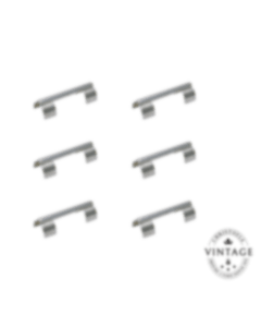 christofle vintage silvered knife holders - set of 6  1
