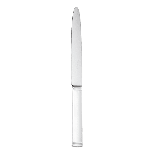 Couteau De Table Christofle Modèle Aria - Métal Argenté - Longueur 24,5 Cm - Occasion