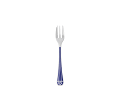 christofle silver-plated cake fork - marbled blue 0