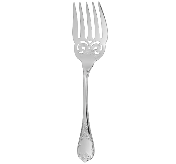 christofle fish serving fork marly  silver plated 3
