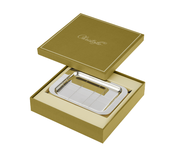 christofle silver-plated rectangular tray - 4 x 6 in 3