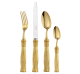 christofle 4-piece silver-plated gilded individual place settings 0
