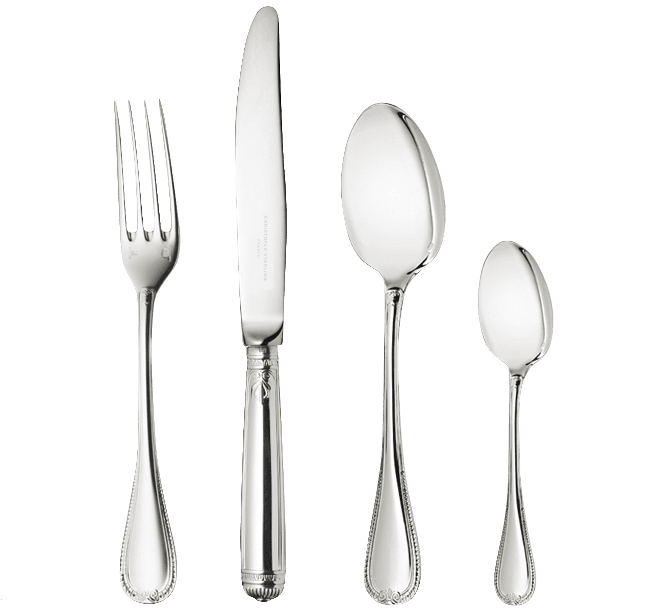 24 Piece Sterling Silver Flatware Set with Free Storage Box