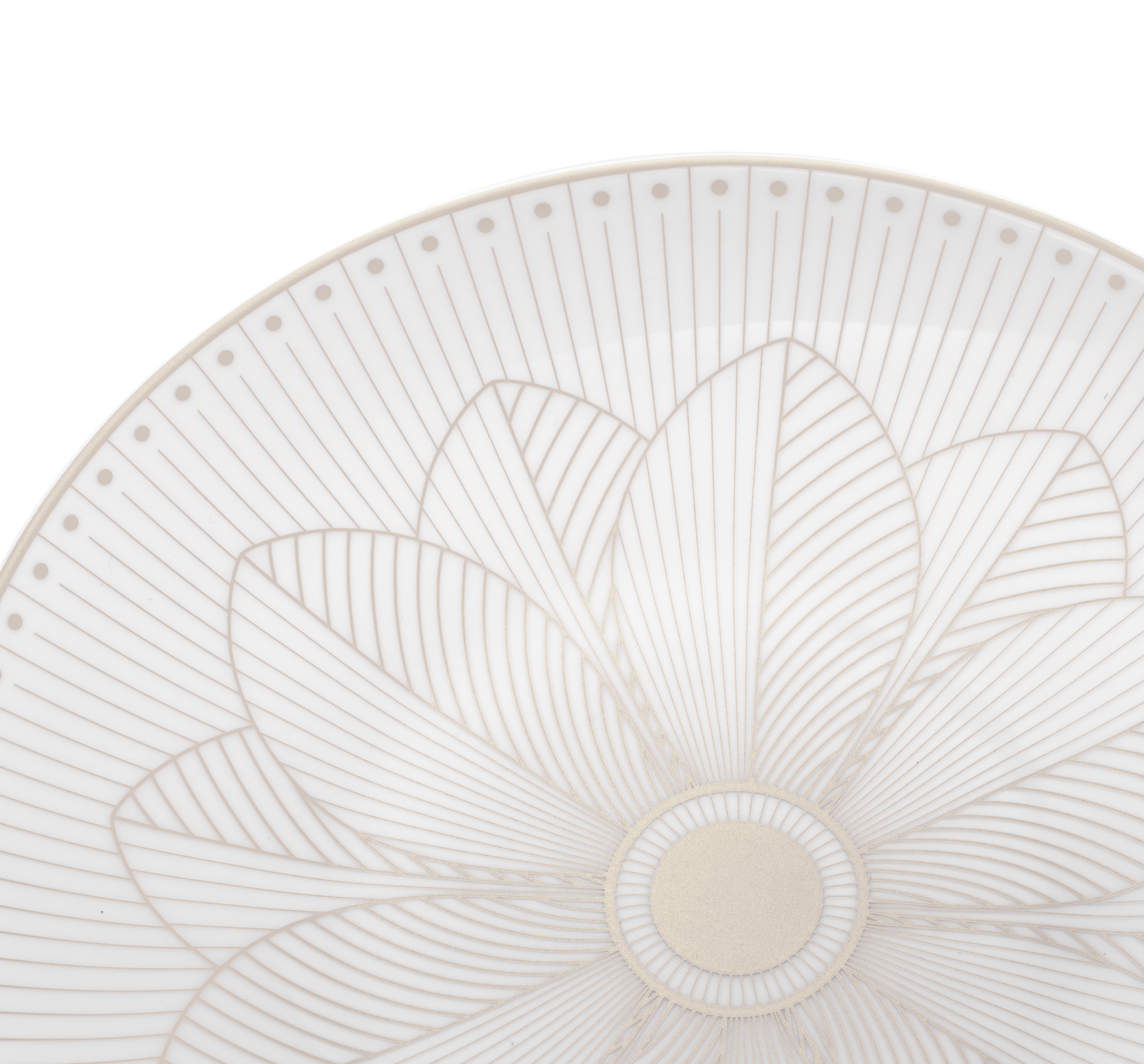 christofle porcelain bread plate platinum finish 1