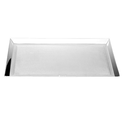 christofle silver-plated rectangular mail tray - 25 x 14 cm 1