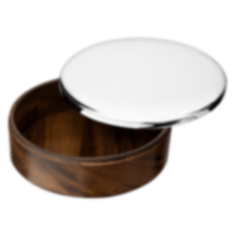 christofle Wood and Silver-Plated Box, Large