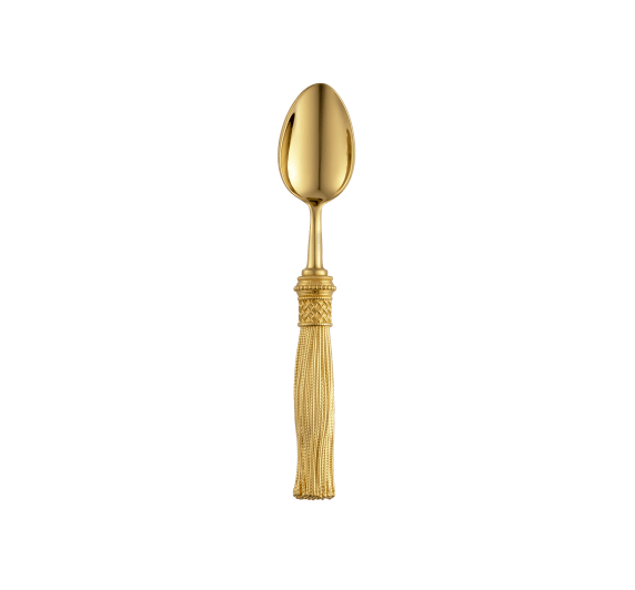 christofle 2-piece silver-plated gilded coffee spoons set 2