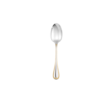 christofle partially gilded silver plated dessert spoon 0