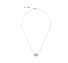 christofle sterling-silver pendant necklace rhodium plated 1