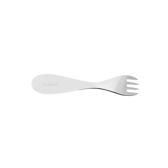 Flatware set bith spoon and fork Beebee - engraved with text