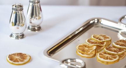 Salt and pepper shaker set Malmaison Silver plated