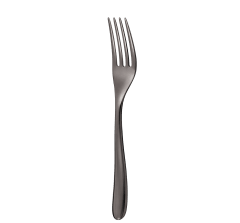 christofle stainless steel table fork - black colour 3