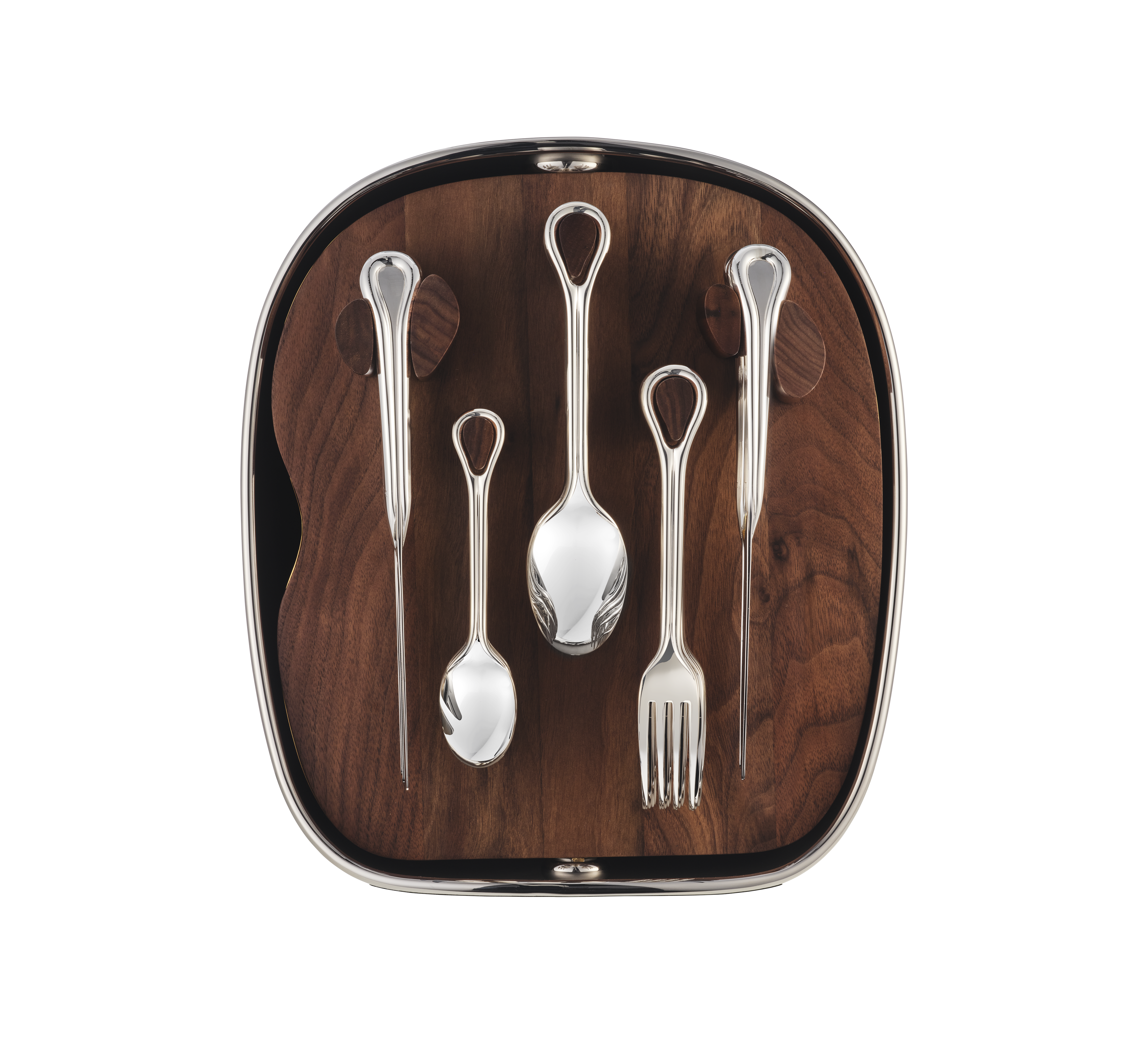 24-Piece Silver-Plated Flatware Set with Shell | Carrousel