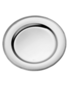 christofle silver-plated round tray 16 in 1