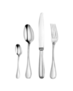 Flatware set for 6 people (30 pieces) Perles  Silver plated