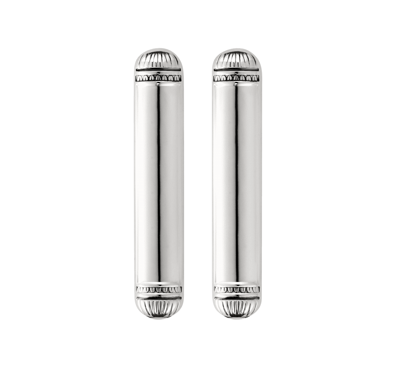 christofle coffret de 2 porte-baguettes en métal argenté 1