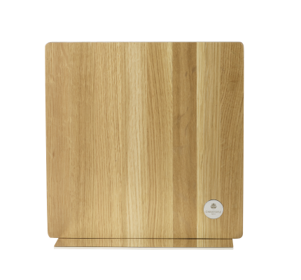 christofle support pour couteaux et tablette en chêne et métal argenté 1