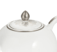 Porcelain Round teapot 1,5L - Platinum