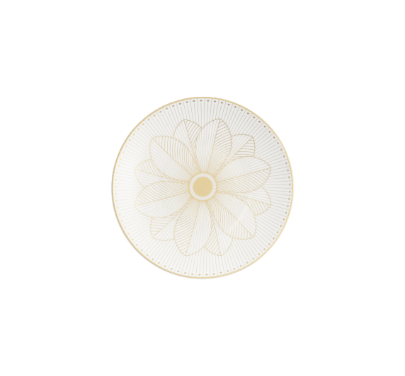christofle porcelain bread plate gold finish 0