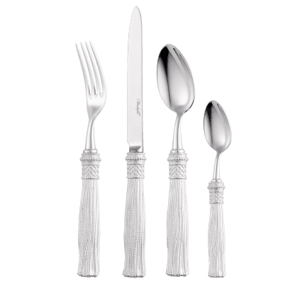 christofle 4-piece silver-plated individual place settings 0