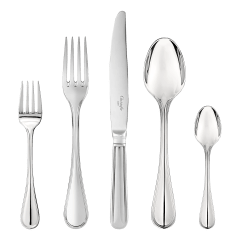 christofle 110-piece stainless steel flatware set with chest 2
