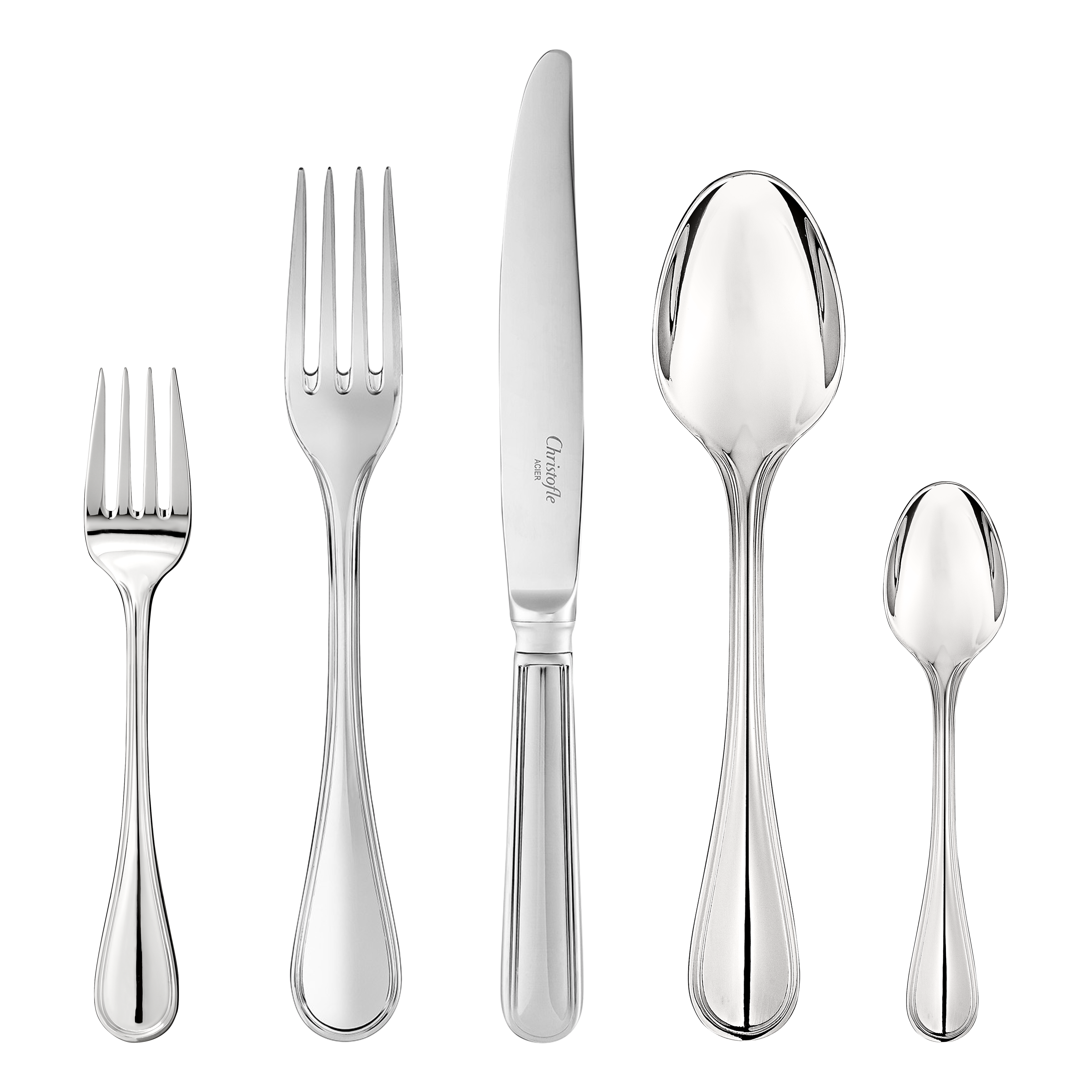 christofle ensemble individuel (5 pièces) en acier 2