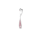christofle silver-plated baby spoon & fork set - rose quartz 3