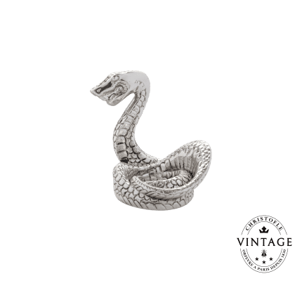 christofle snake zodiac sign, silverware - vintage 1