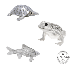christofle compose your vintage silvered aquatic set 1