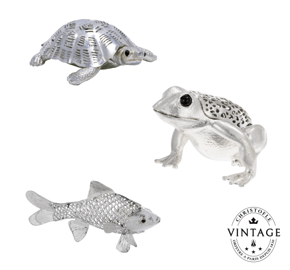 christofle compose your vintage silvered aquatic set 1