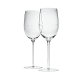 Set of 2 Lead-Free Crystal Stemmed Water Glasses Perles