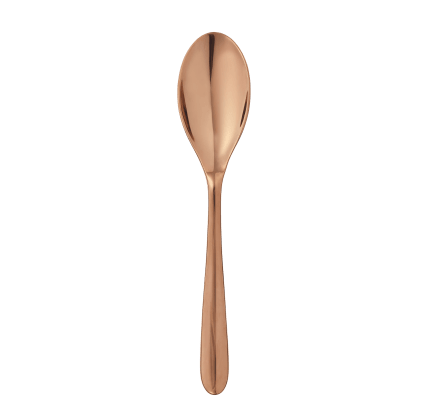 christofle stainless steel soup spoon - copper colour 2