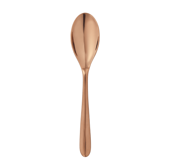 christofle stainless steel soup spoon - copper colour 2