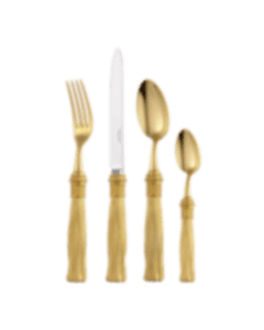 4-piece Silver-plated Gilded Individual place settings Pompon