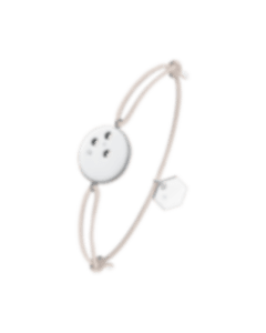 christofle Sterling Silver Round Cord Bracelet 