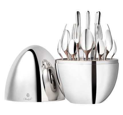christofle flatware set for 6 people (24 pieces) mood silver plated 1