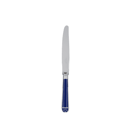 christofle silver- plated dessert knife - marbled blue 1