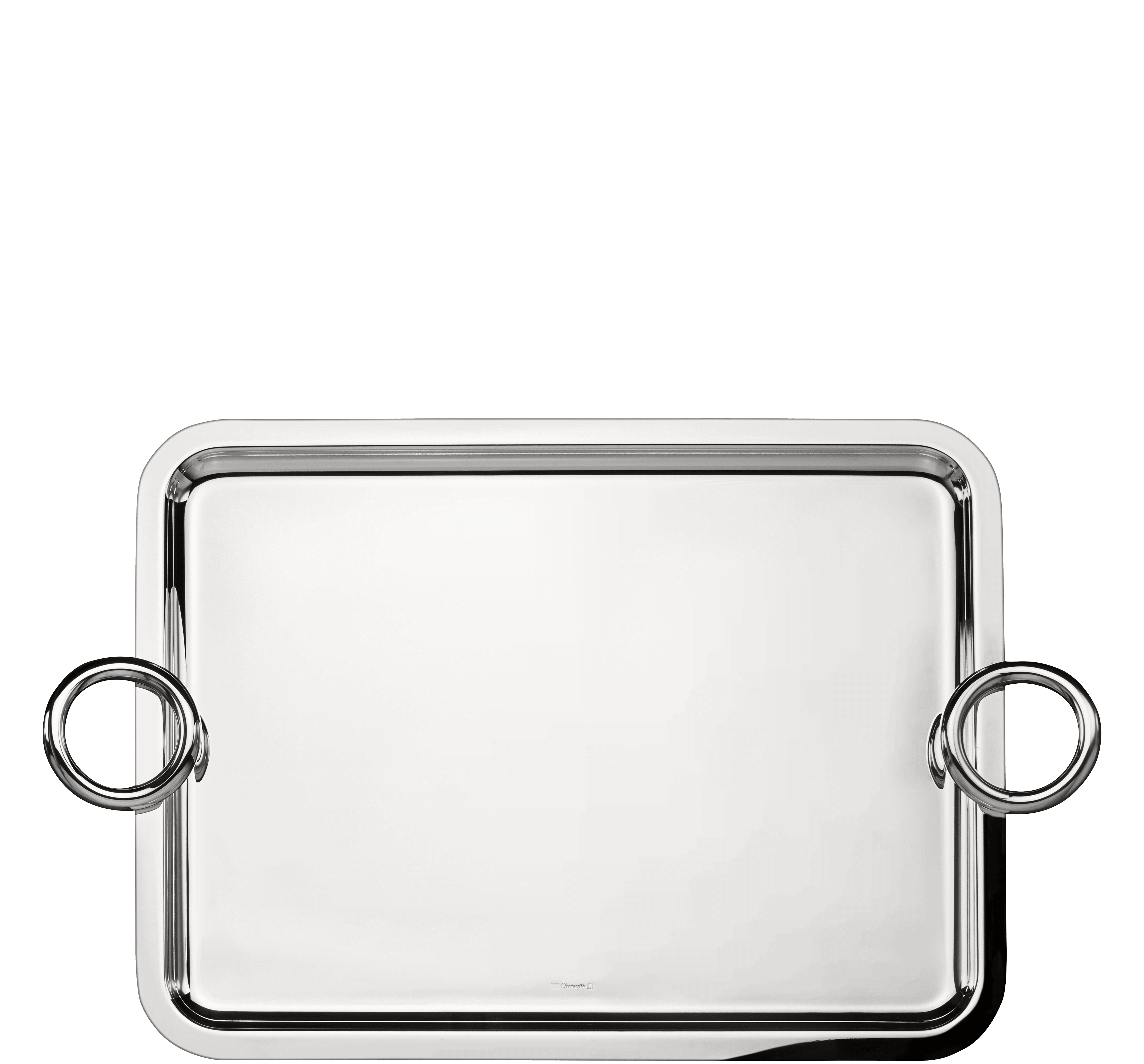 christofle Large Silver-Plated Tray 16 x 12 in