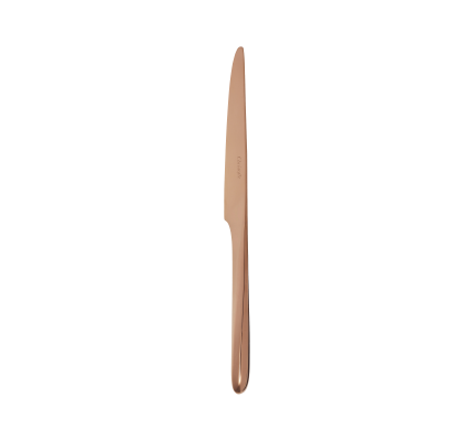 christofle stainless steel dessert knife - copper colour 4