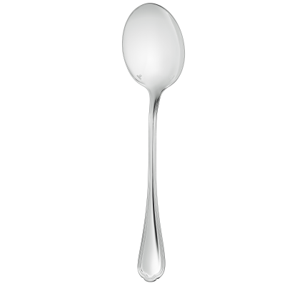 christofle salad serving spoon spatours  silver plated 1