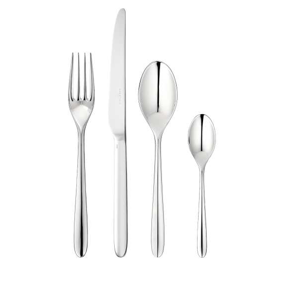 christofle 24-piece silver-plated flatware set with chest 3